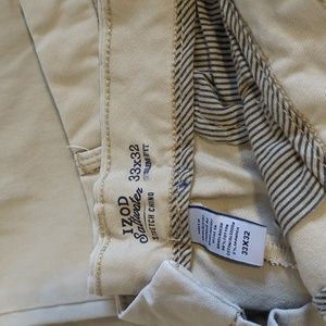 Izod Saltwater Stretch Chino 33x32 Slim Fit